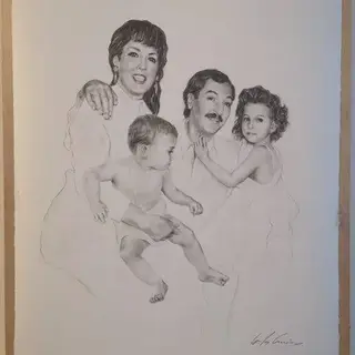 Um retrato de família partilhado por Georgina Rodríguez nas redes sociais