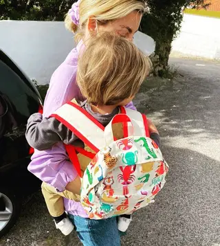 O primeiro dia de escola de Oliver, o filho de Jessica Athayde e Diogo Amaral