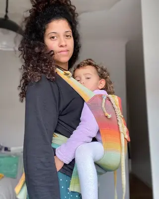 Blaya com a filha Aura Electra