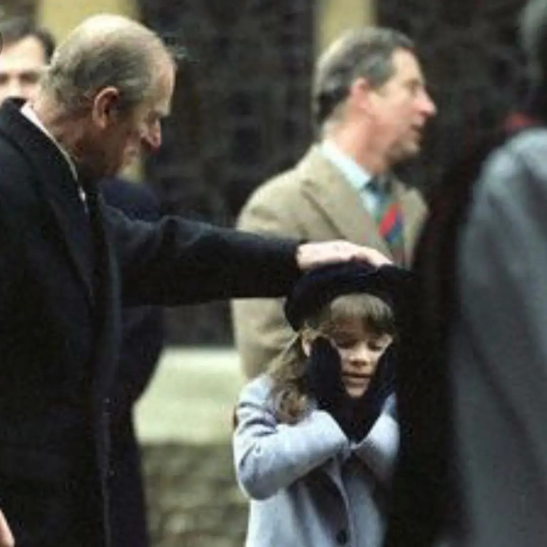 O duque de Edimburgo com a princesa Eugenie
