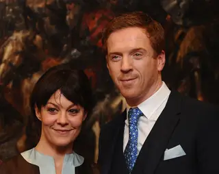 Helen McCroy com o marido, Damian Lewis
