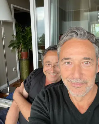 Diogo Infante com o namorado
