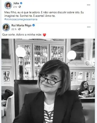 A resposta de Júlia Pinheiro à declaração do filho