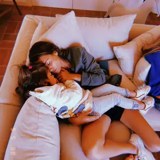 Inês Patrocínio com a filha, Alice
