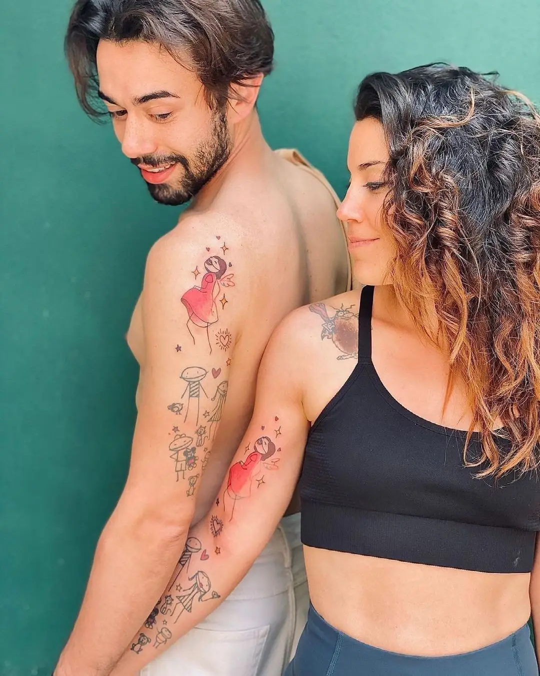 Ricardo e Rita Raposo mostram tatuagem a Maria João Abreu