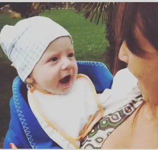 Ana Galvão com o filho, Pedro