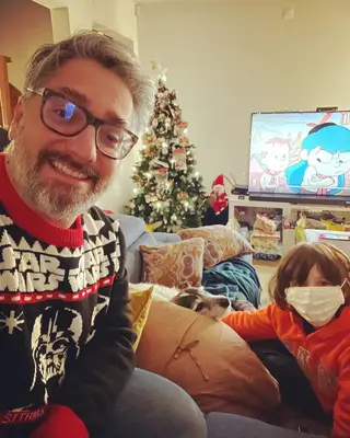 Nuno Markl com o filho, Pedro