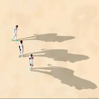 A imagem simbólica que o jogador partilhou
