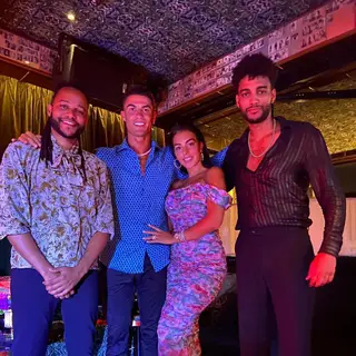Calema com Cristiano Ronaldo e Georgina Rodríguez