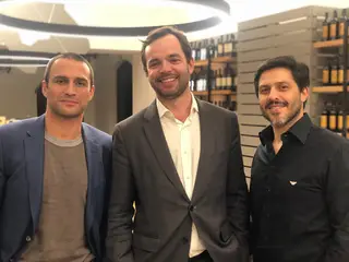 Eu, João Teixeira da Adega Cartuxa e Hélder Cunha