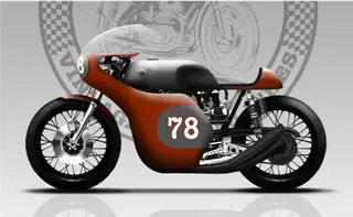 Primeiro desenho da Cagiva feito para o Pedro Novais