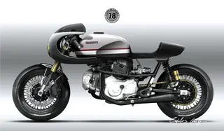 Segundo desenho da Cagiva