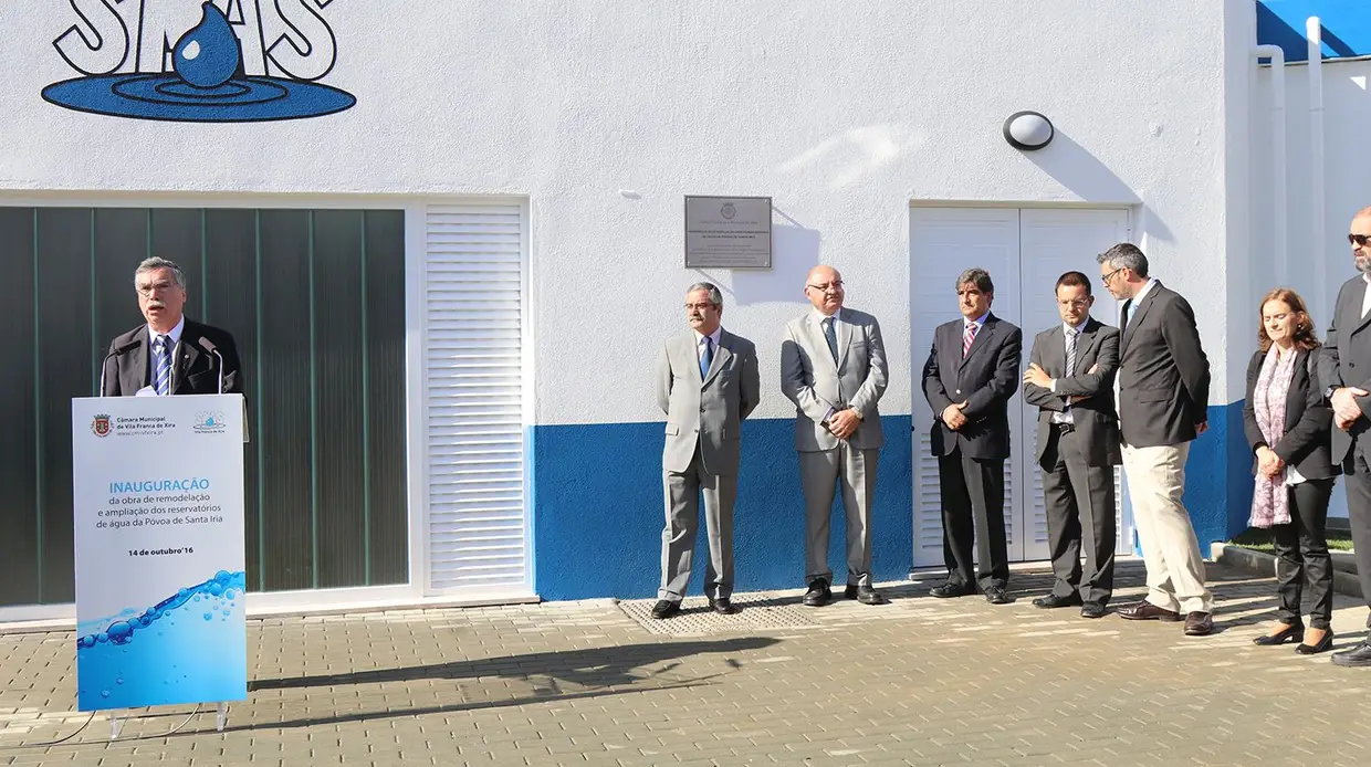 Imagens da inauguração dos reservatórios de água da Póvoa de Santa Iria
