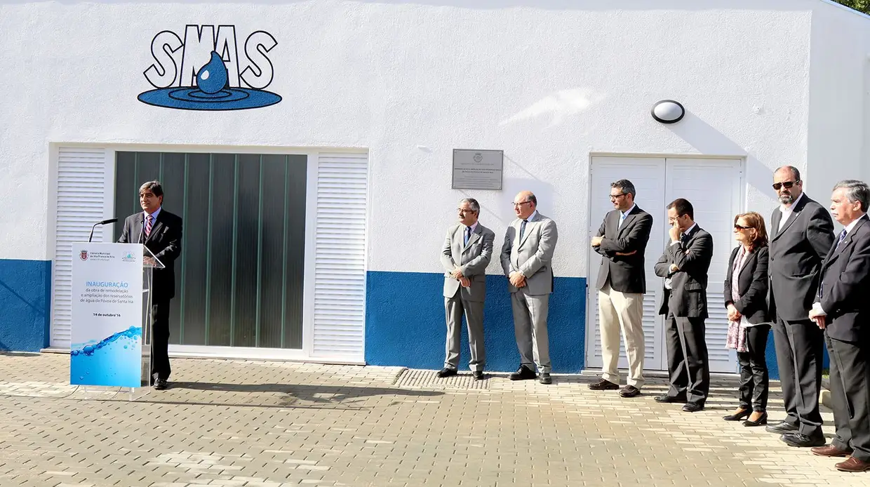 Imagens da inauguração dos reservatórios de água da Póvoa de Santa Iria