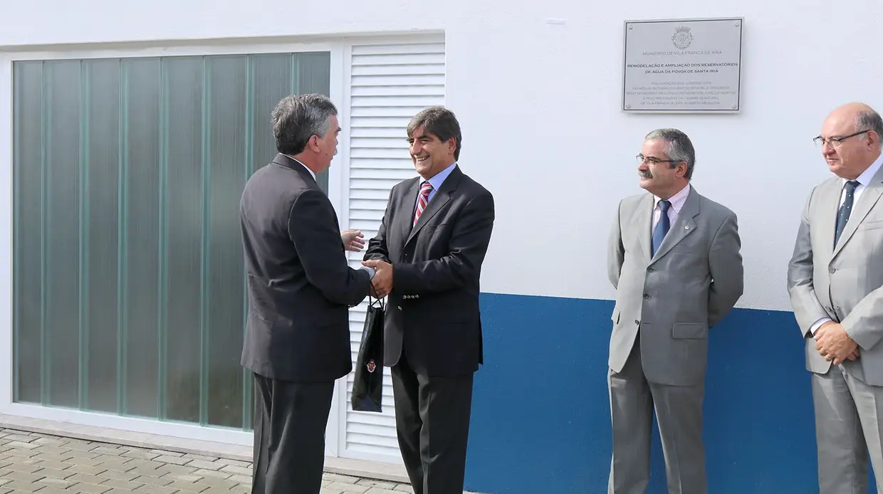 Imagens da inauguração dos reservatórios de água da Póvoa de Santa Iria