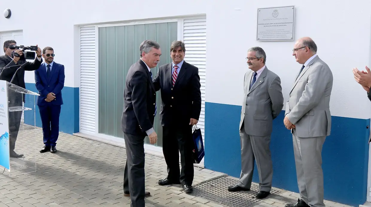 Imagens da inauguração dos reservatórios de água da Póvoa de Santa Iria