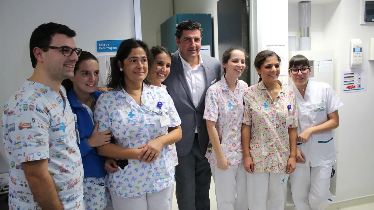 Rui Vitória visita Hospital de Vila Franca de Xira