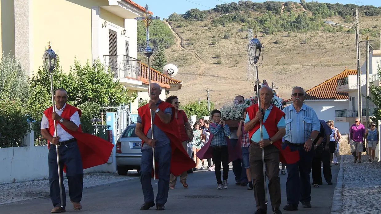 Procissão em honra de S. Sebastião, padroeiro da Granja