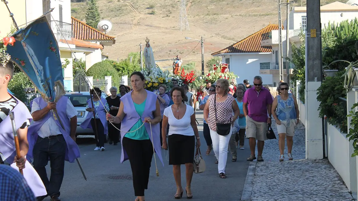 Procissão em honra de S. Sebastião, padroeiro da Granja
