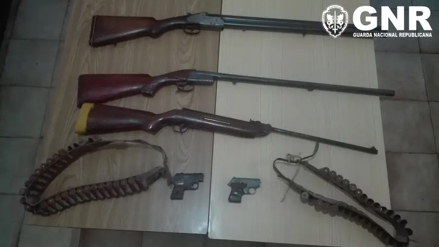 Detido por posse ilegal de armas em Almoster Detido por posse ilegal de armas em Almoster