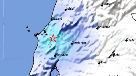 Cinco sismos com epicentro no distrito de Santarém em nove anos Cinco sismos com epicentro no distrito de Santarém em nove anos
