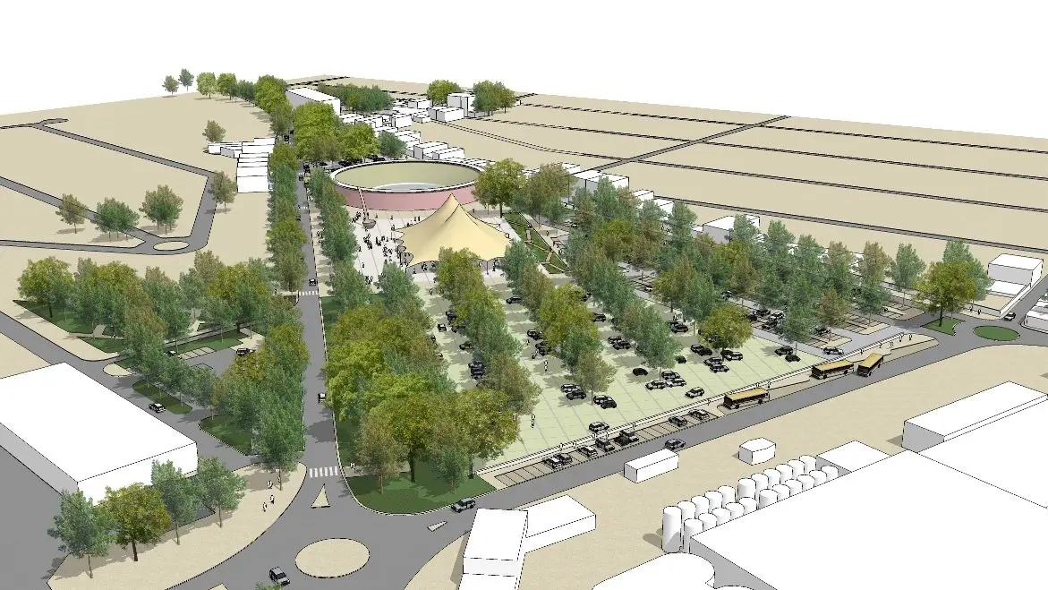 Projecto da zona envolvente da Praça de Toiros em Almeirim