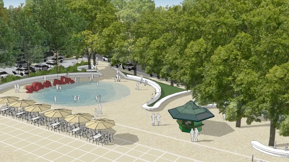 Projecto da zona envolvente da Praça de Toiros em Almeirim