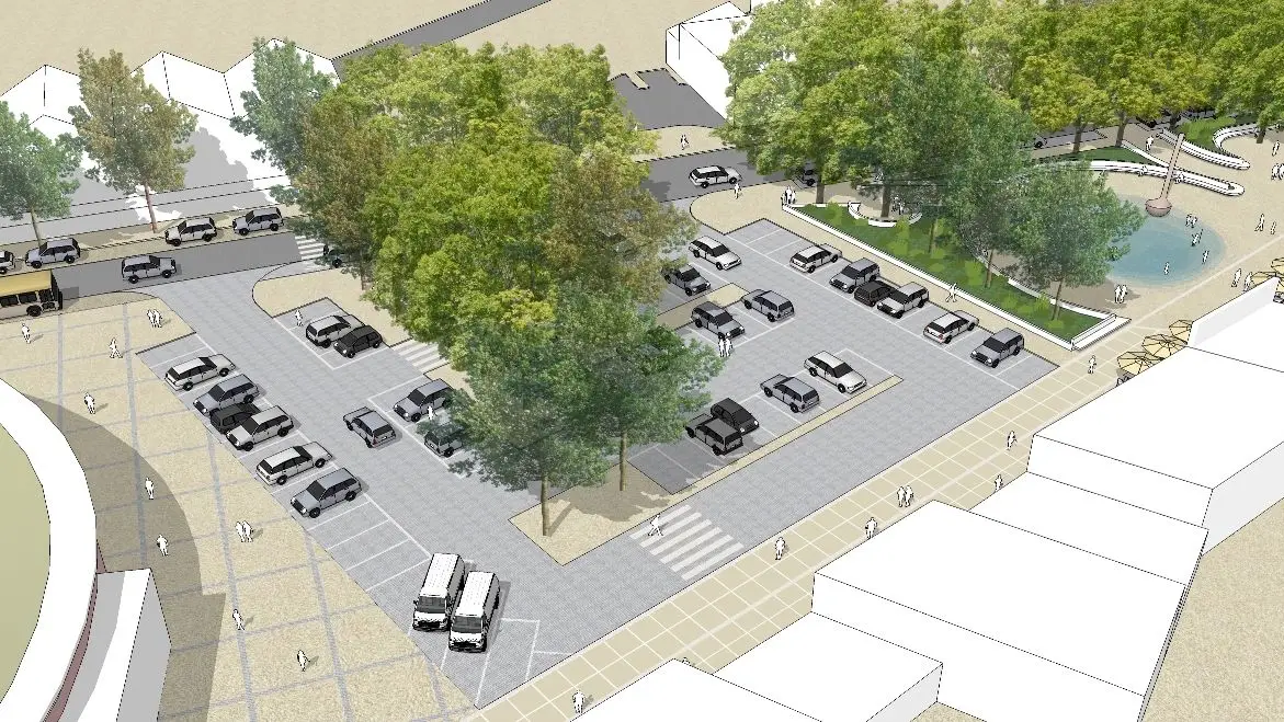 Projecto da zona envolvente da Praça de Toiros em Almeirim