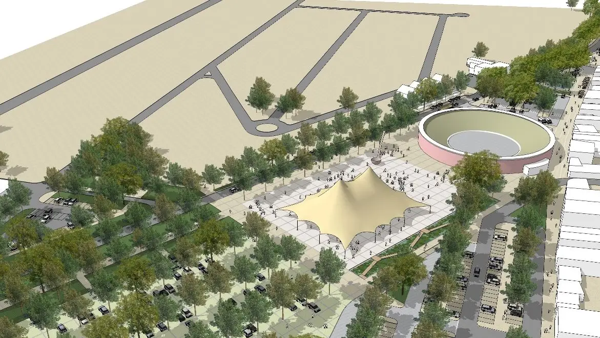 Projecto da zona envolvente da Praça de Toiros em Almeirim