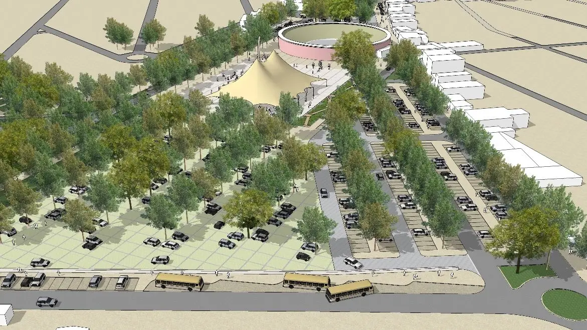 Projecto da zona envolvente da Praça de Toiros em Almeirim