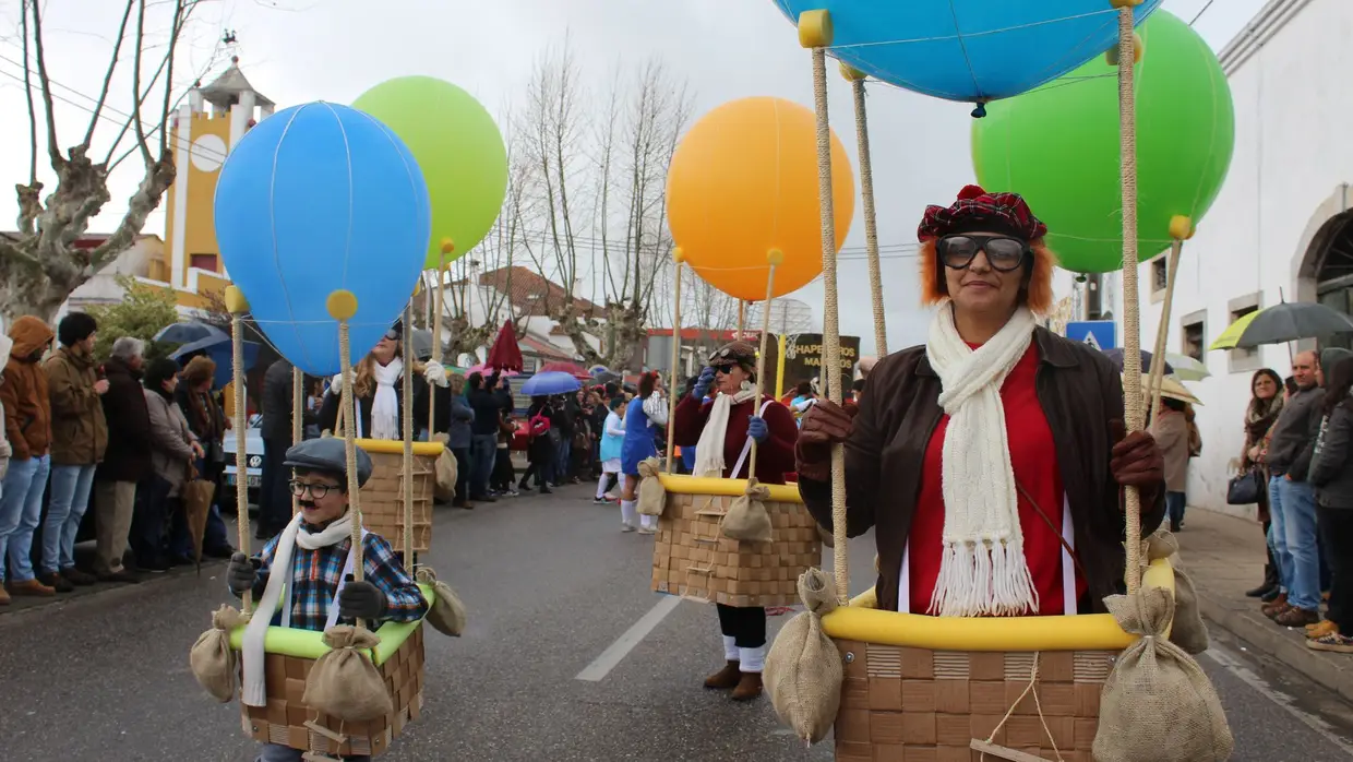Corso carnavalesco em Benfica do Ribatejo