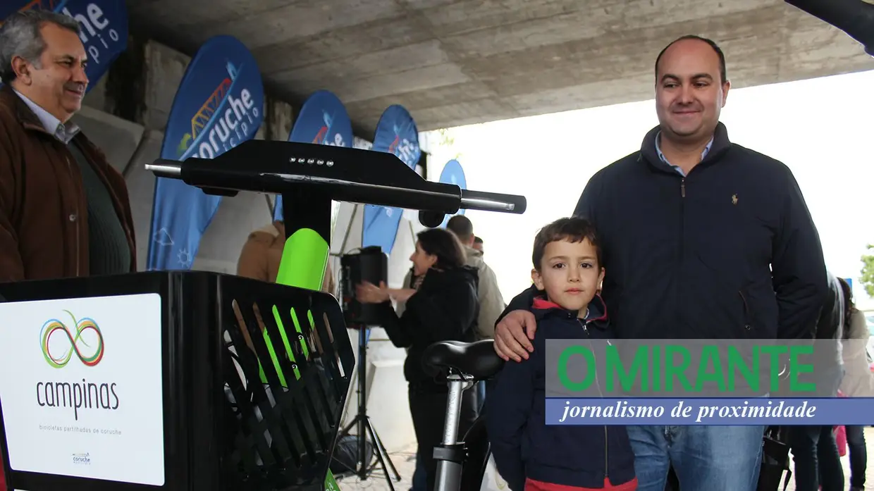 Inauguração do sistema de bicicletas partilhadas em Coruche