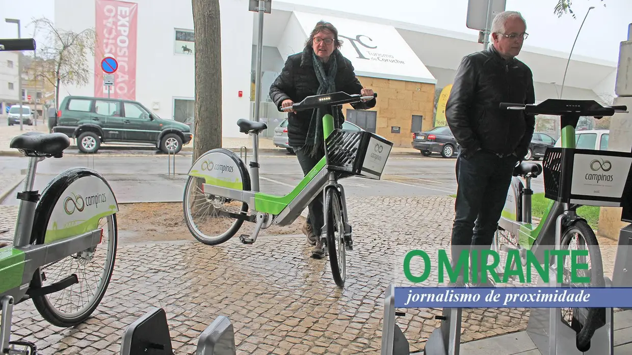 Inauguração do sistema de bicicletas partilhadas em Coruche