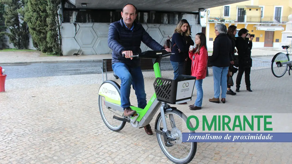 Inauguração do sistema de bicicletas partilhadas em Coruche