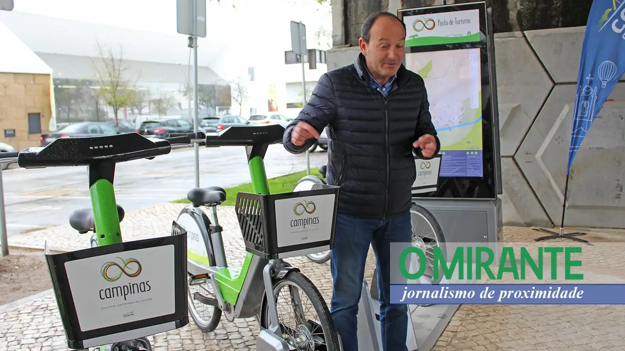 Inauguração do sistema de bicicletas partilhadas em Coruche