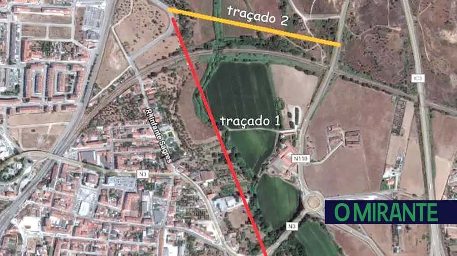 Nova ligação entre as duas freguesias do Entroncamento vai obrigar a ir à Barquinha Nova ligação entre as duas freguesias do Entroncamento vai obrigar a ir à Barquinha