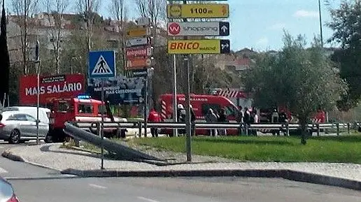 Ciclista ferido em acidente em Santarém Ciclista ferido em acidente em Santarém
