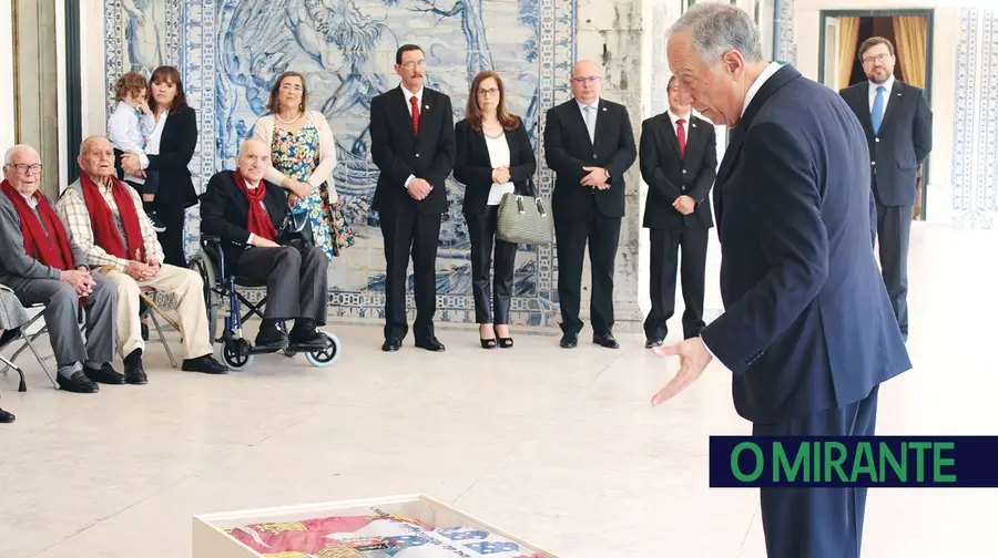 Misericórdia de Pernes em Belém para entregar trabalho artístico ao Presidente Misericórdia de Pernes em Belém para entregar trabalho artístico ao Presidente