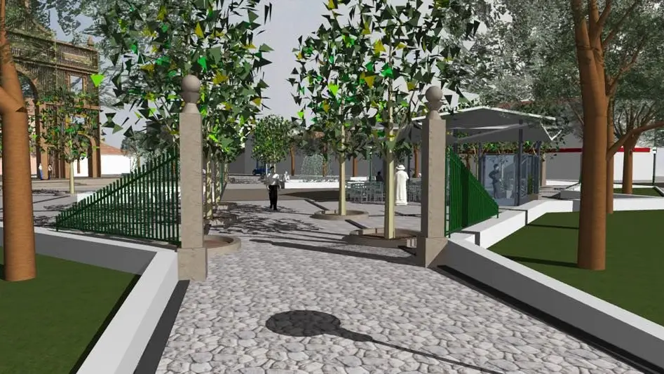 Remodelação do Jardim da República em Almeirim