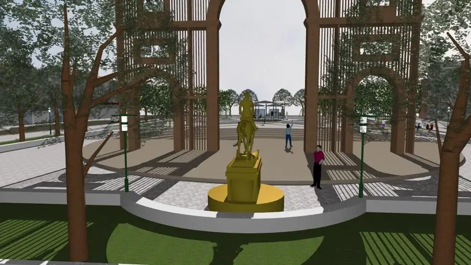 Remodelação do Jardim da República em Almeirim