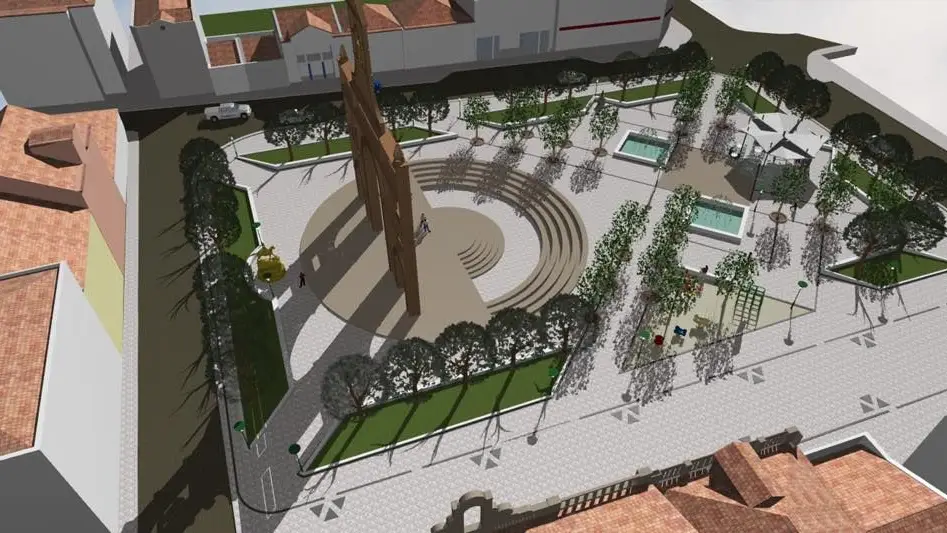 Remodelação do Jardim da República em Almeirim