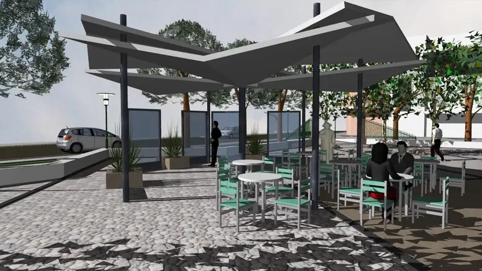 Remodelação do Jardim da República em Almeirim