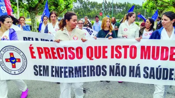 Greve dos enfermeiros no Hospital de Santarém Greve dos enfermeiros no Hospital de Santarém