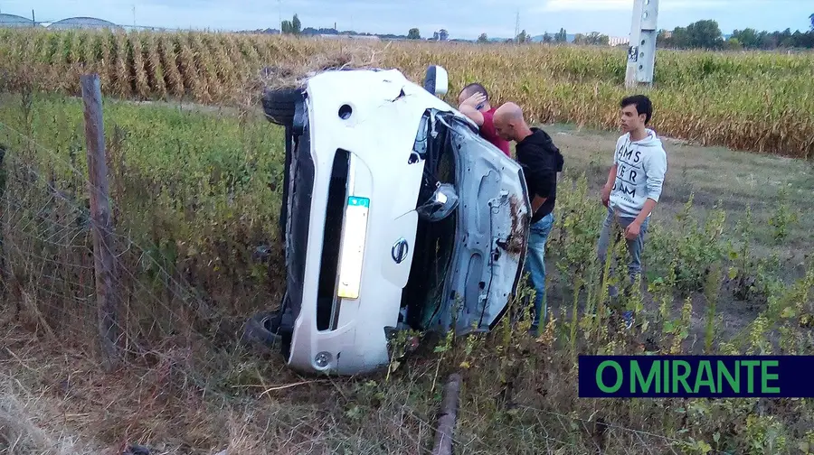 Um ferido em despiste em Tomar Um ferido em despiste em Tomar