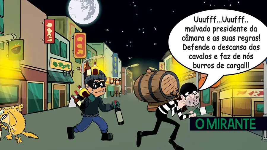 Assaltar sem um único...relincho Assaltar sem um único...relincho