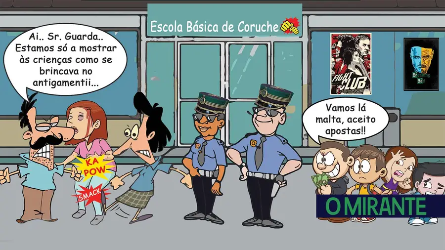 À briga no recreio À briga no recreio