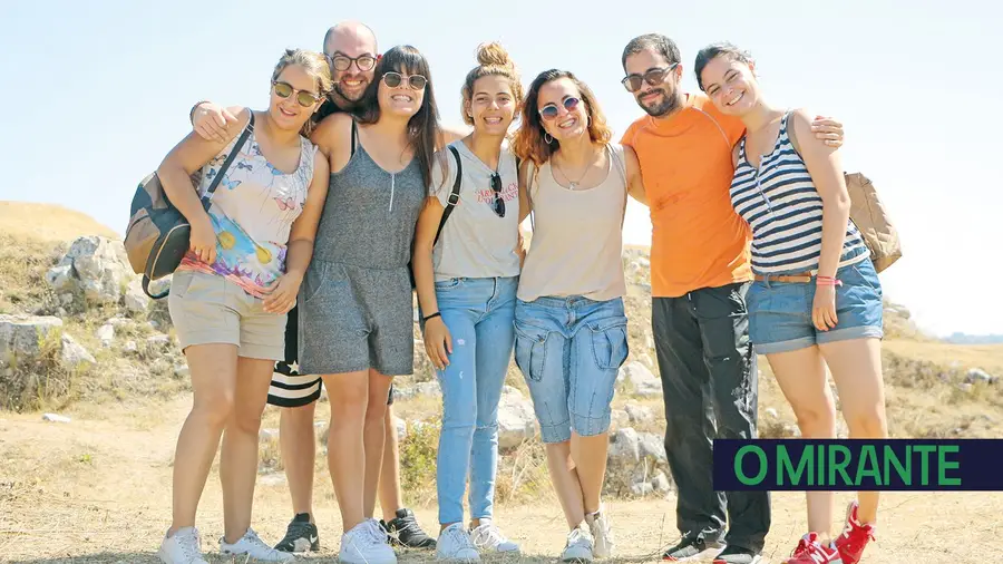 Durante a campanha de escavações Durante a campanha de escavações