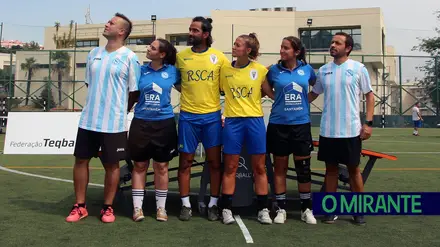 Teqball do Vitória de Santarém em bom plano em Alfragide Teqball do Vitória de Santarém em bom plano em Alfragide