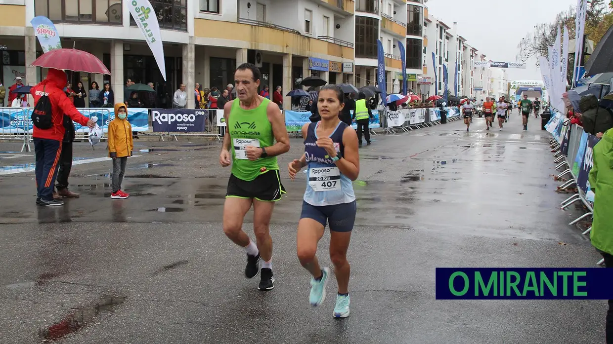 Atleta da terra no pódio dos 20 Kms de Almeirim