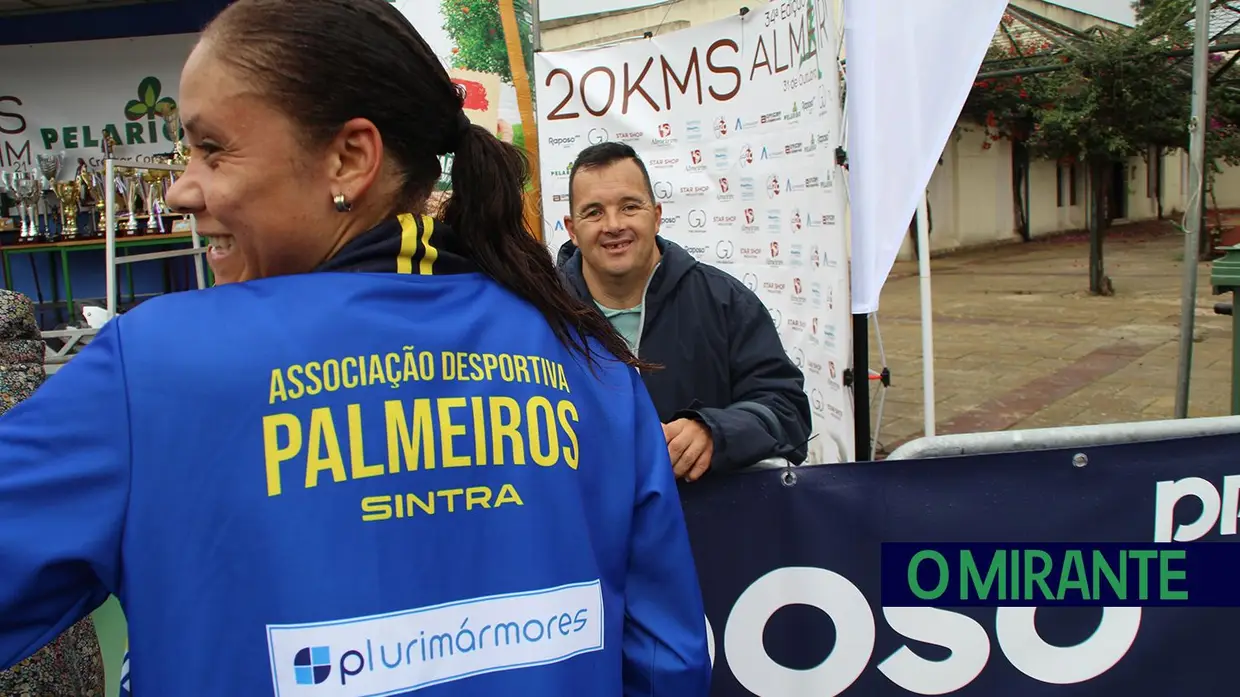Atleta da terra no pódio dos 20 Kms de Almeirim